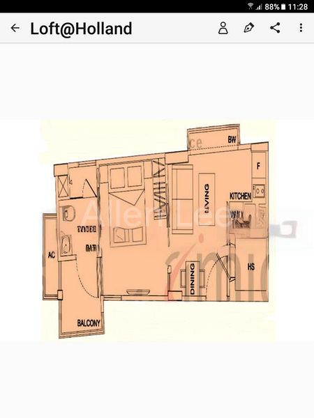 1 Bed Condo for Rent in  Loft @ Holland - Image 1